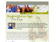 Tablet Screenshot of bowlandforesteggs.co.uk